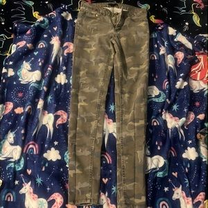 Green Camouflage jeans from h&m